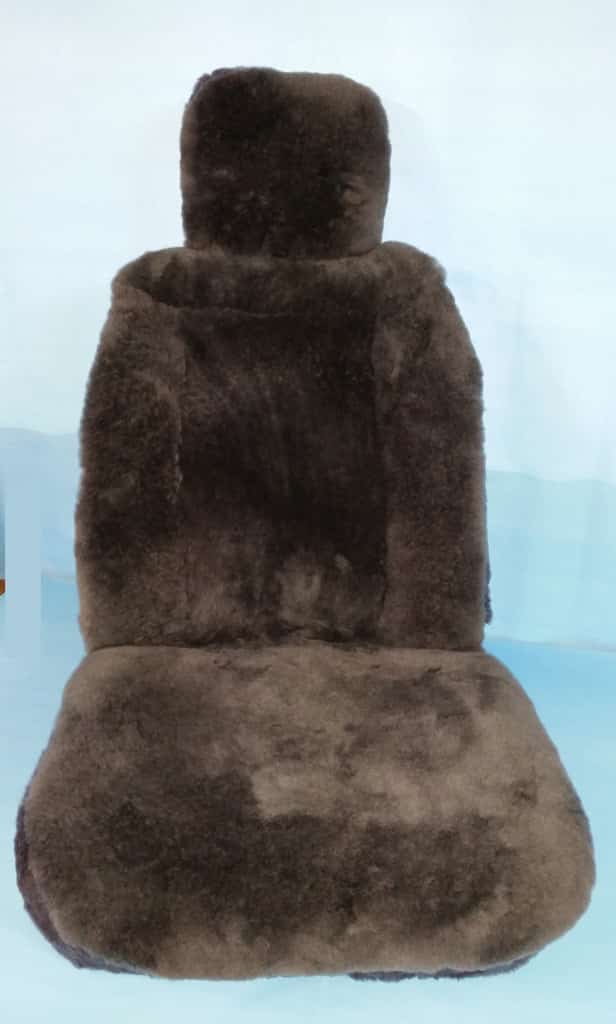 Separate Headrest Sheepskin Car Seat Cover Ready Made (price per cover