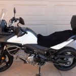Suzuki DL 650 A V Strom 2011- Black Sheepskin Motorcycle Seat Cover