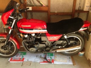 Kawasaki GPZ 1100 B1, Z 1000 J 1981 Black Sheepskin Motorcycle Seat Cover