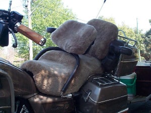 Honda GL 1200 Goldwing Aspencade Cane Sheepskin Motorcycle Seat Cover