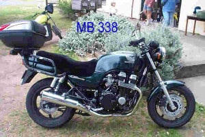 Honda CB750F2 1994 Black Sheepskin Motorcycle Seat Cover