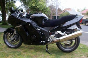 Honda CBR1100XX super blackbird 1997 Black Sheepskin Motorcycle Seat Cover