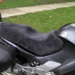 BMW K1200RS 1997 Charcoal Sheepskin Motorcycle Seat Cover