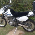 Suzuki DR650 Black Sheepskin Motorcycle Seat Cover