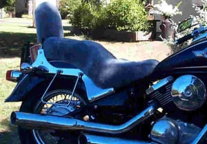 Kawasaki VN 800 Classic Charcoal Sheepskin Motorcycle Seat Cover