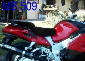 Suzuki GSX1300R Hayabusa 1999 Black Sheepskin Motorcycle Seat Cover