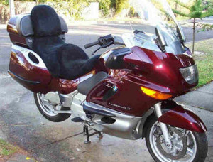 BMW K1200LT 1999 Black Sheepskin Motorcycle Seat Cover