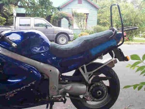 Triumph ST Sprint 1998 Charcoal Sheepskin Motorcycle Seat Cover