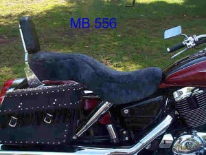 Honda Shadow VT1100 Aero 1998 Charcoal Sheepskin Motorcycle Seat Cover