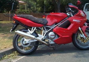 Ducati ST 4 1997 Charcoal Sheepskin Motorcycle Seat Cover