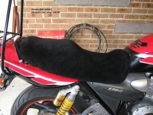 Yamaha XJR1300 SPM 2000 Black Sheepskin Motorcycle Seat Cover