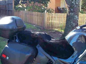 BMW R1100RT 1995 Black Sheepskin Motorcycle Seat Cover