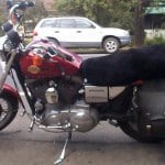 Harley Davidson XLH Sportster Deluxe 2000 Black Sheepskin Motorcycle Seat Cover