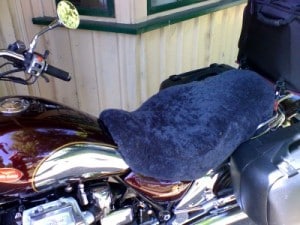 Moto Guzzi California EV 1999 Charcoal Sheepskin Motorcycle Seat Cover