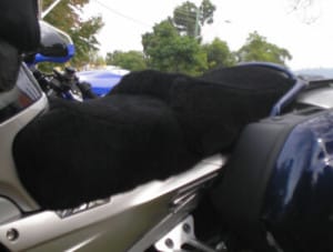 Yamaha FJR1300 2006 Black Sheepskin Motorcycle Seat Cover