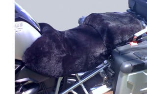 BMW R1200GS Adventure 2006 Charcoal Sheepskin Motorcycle Seat Cover