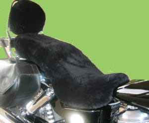 Honda VT 750 C2 2008 Black Sheepskin Motorcycle Seat Cover