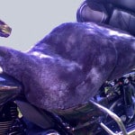 Harley Davidson FLHTCU 2008 Charcoal Sheepskin Motorcycle Seat Cover