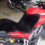 Ducati Multistrada 1200. 2010-2012 Black Sheepskin Motorcycle Seat Cover