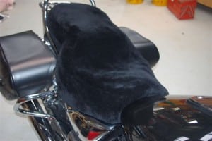 Triumph Thunderbird Long haul touring seat a9700224 2010- Black Sheepskin Motorcycle Seat Cover