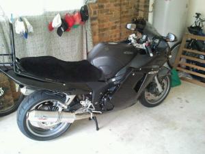 Honda CBR 1100 XX Superblackbird 1997- Black Sheepskin Motorcycle Seat Cover