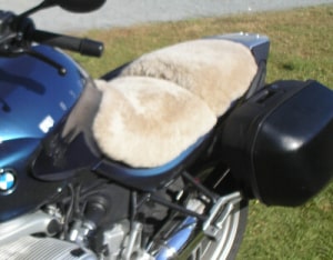 BMW R1150 R 1999-2006 Cane Custom Made Sheepskin Motorcycle Seat Cover