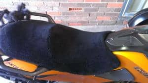 Can Am Spyder RS 2007 Black Sheepskin Motorcycle Seat Cover